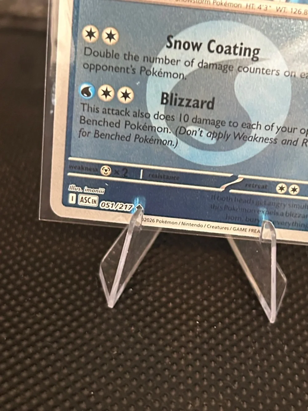 Pokemon N’s Vanilluxe 051/217 Reverse Holo‎ Rare from Ascended Heroes Set M/NM